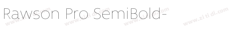 Rawson Pro SemiBold字体转换